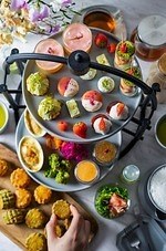 チャバティ春のスコーン食べ放題アフタヌーンティー、炭火ほうじ茶テリーヌなど鮮やか春スイーツ｜写真1