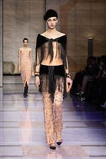 ジョルジオ アルマーニ 2023年秋冬ウィメンズコレクション - 対立する質感の交響｜写真52