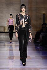 ジョルジオ アルマーニ 2023年秋冬ウィメンズコレクション - 対立する質感の交響｜写真67