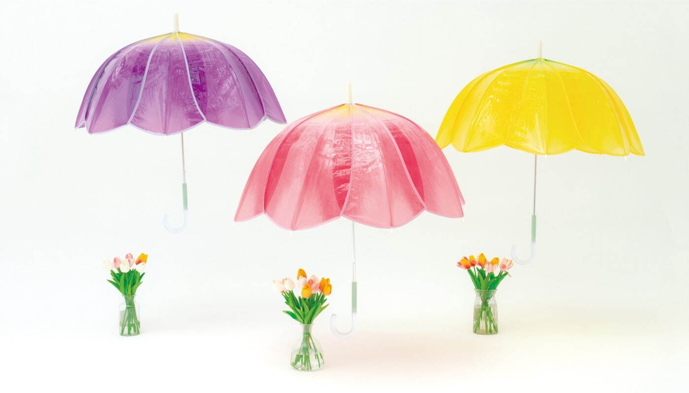 Wpc.“まるでチューリップ”な新作ビニール傘、花びらをグラデーションカラーで表現｜写真8