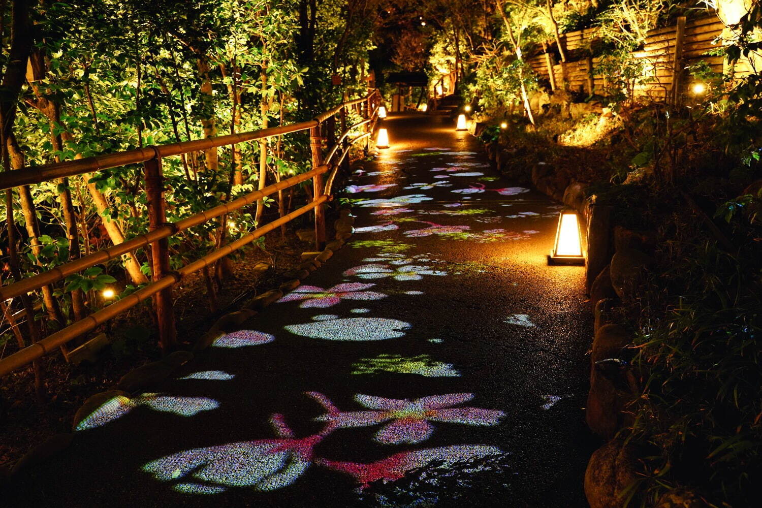 ホテル椿山荘東京“桜×光のアート”が彩る新スポット、ピンク色に染まる「夜桜雲海」も｜写真2