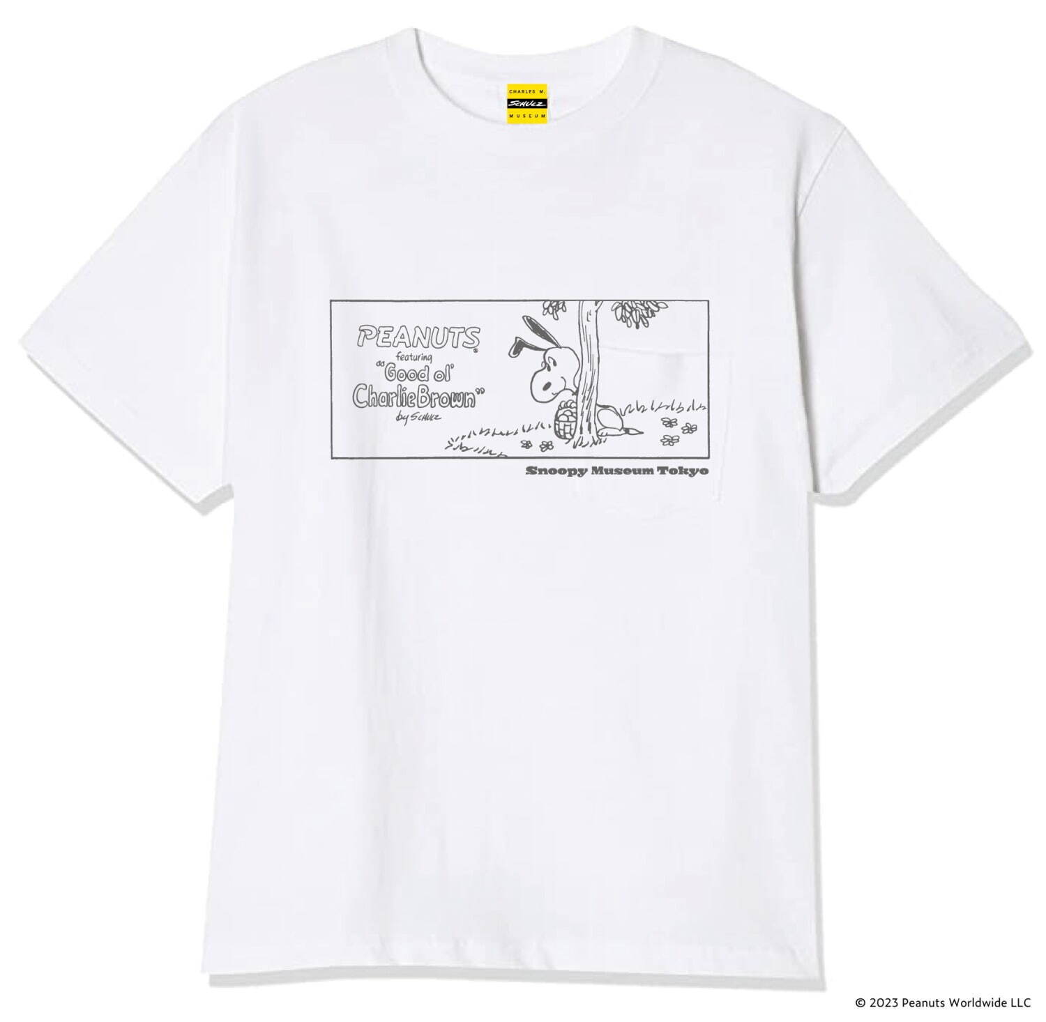 「スヌーピーミュージアムのハッピー・イースター」イベントオリジナルTシャツ 4,180円(サイズM、L)