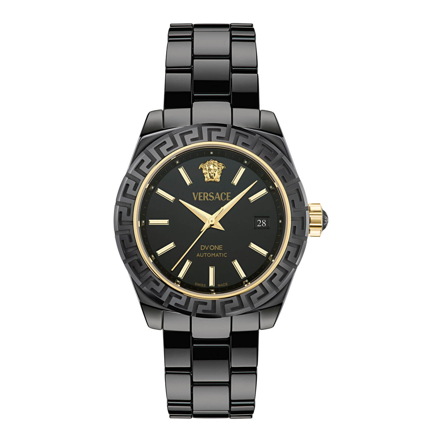 ヴェルサーチェ新作腕時計、“グレカ模様＆メドゥーサ”煌めくセラミック