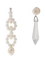 パメオポーズ新作アクセサリー、アンモナイト×淡水パールのピアス＆カラフルトイビーズのネックレス｜写真2