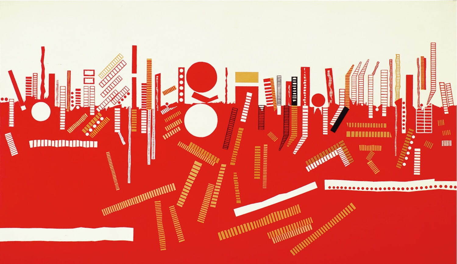 猪熊弦一郎 《驚く可き風景(A)》 1969年　丸亀市猪熊弦一郎現代美術館蔵
©公益財団法人ミモカ美術振興財団