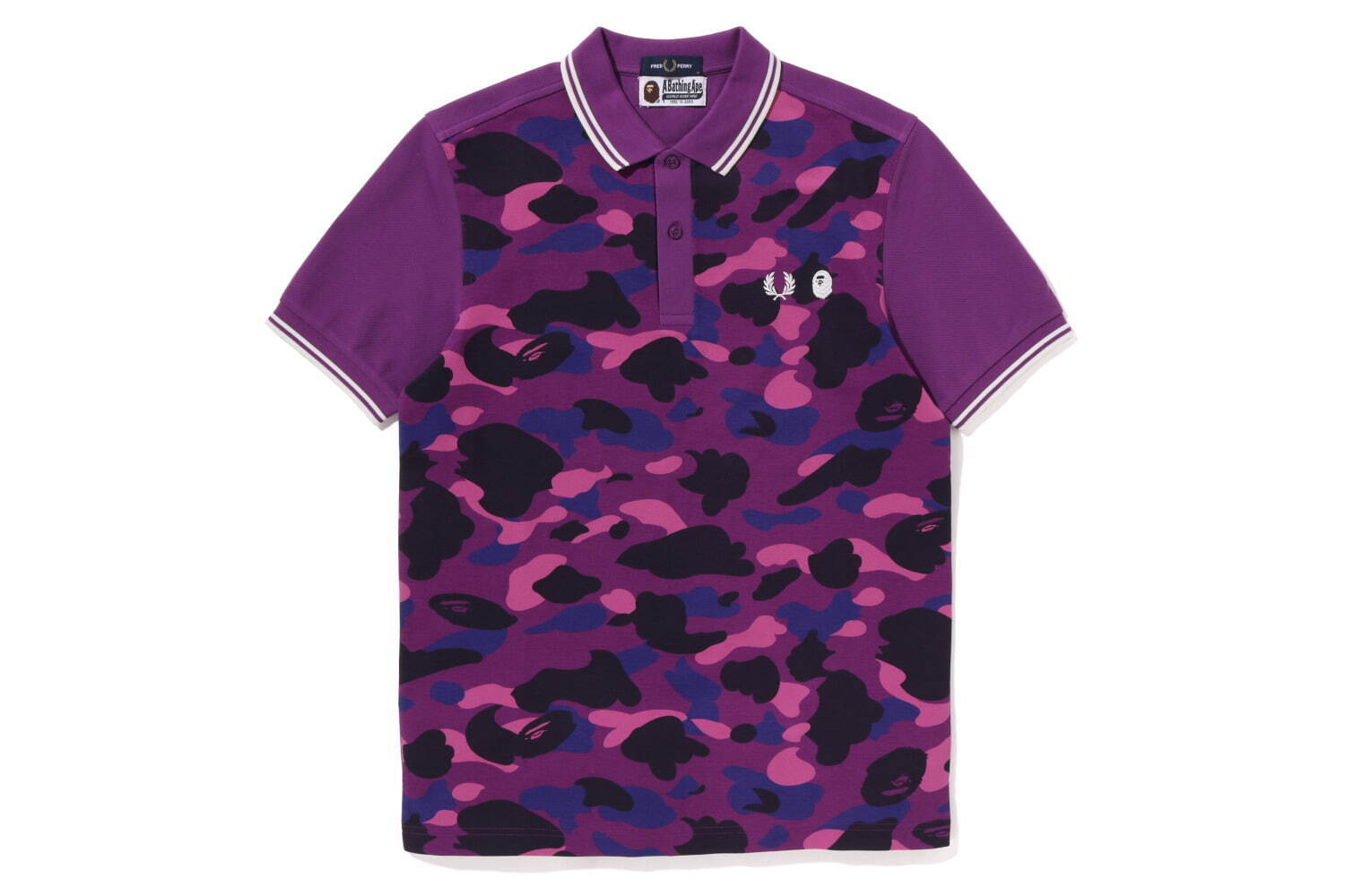 BAPE X FRED PERRY COLOR CAMO POLO 22,000円