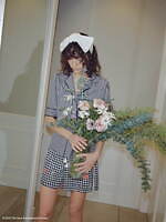 スナイデル ホームの花柄ルームウェア、ギンガムチェック×フラワーモチーフのガウンワンピなど｜写真9