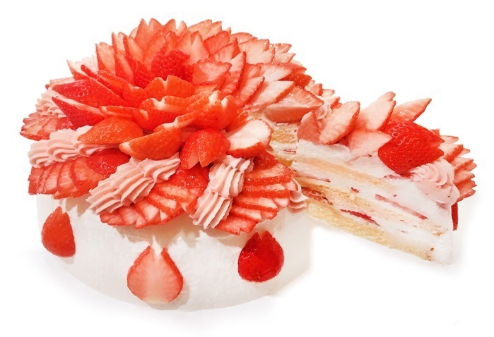 春爛漫-いちごと桜のショートケーキ- 1ピース 1,300円