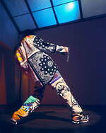 チルドレン・オブ・ザ・ディスコーダンス ×ヤギ、“バンダナとアートワーク”をパッチワークしたシャツ｜写真4