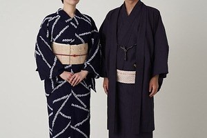 ザ・ヤード23年春夏の新作ゆかた＆夏きもの、“宵の空”を表現した幾何学柄＆ストライプ柄