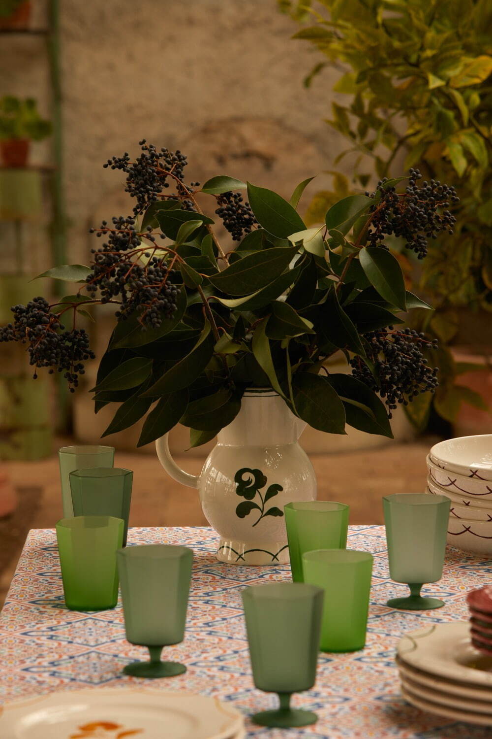 ZARA HOME“海外の風景”着想のテーブルウェア、花を描いた食器やキャベツ型プレートなど｜写真7