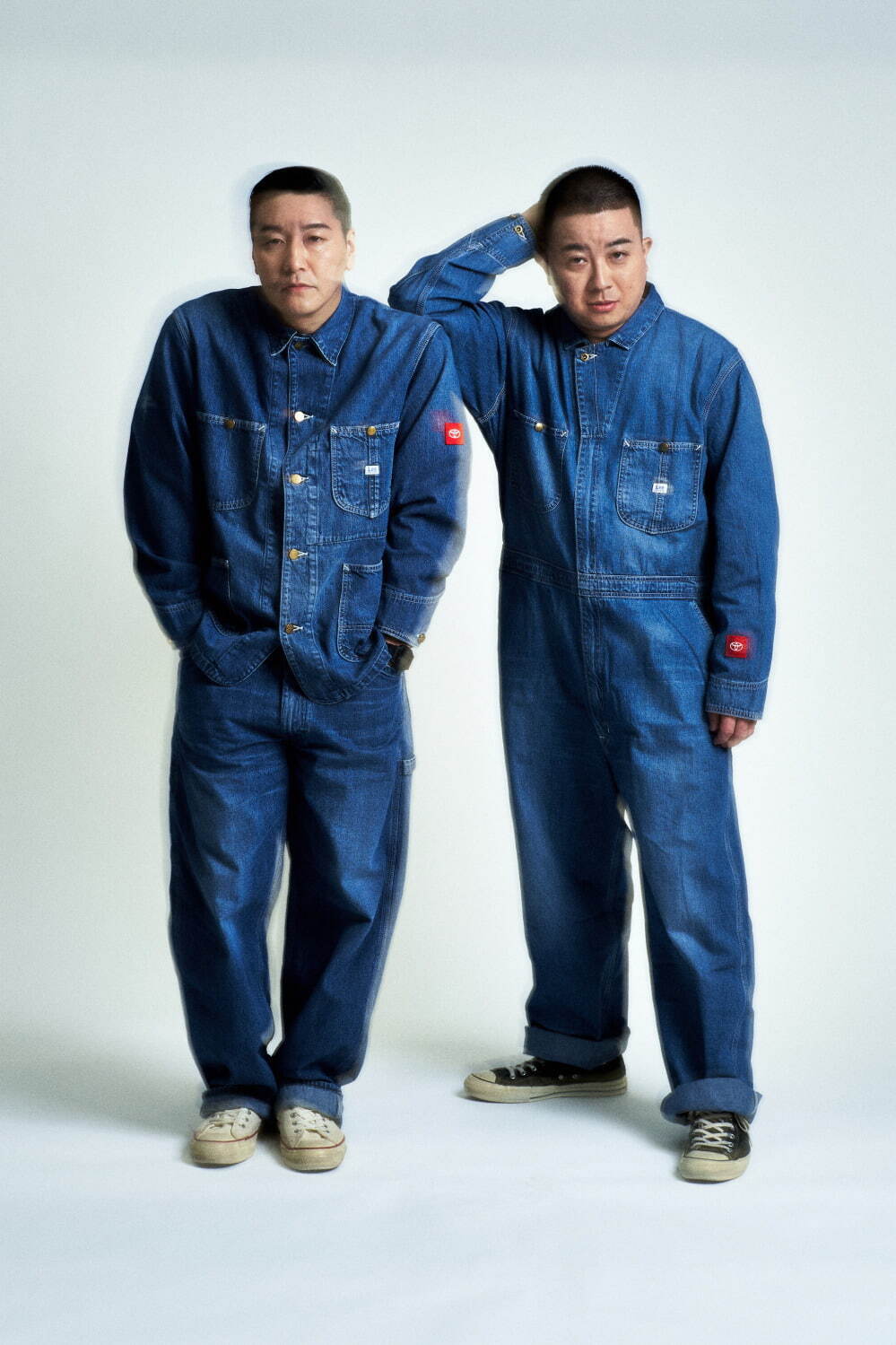 左から)Coverall 21,000円／Painter Pants 18,500円、Jump Suit 25,000円