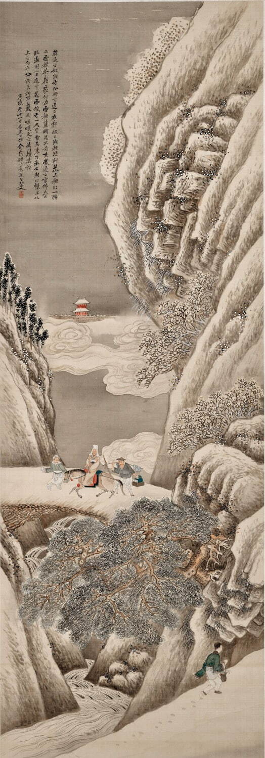 山本琹谷 《藍関図》 嘉永3年(1850年) 佐野市立吉澤記念美術館寄託(吉澤コレクション)