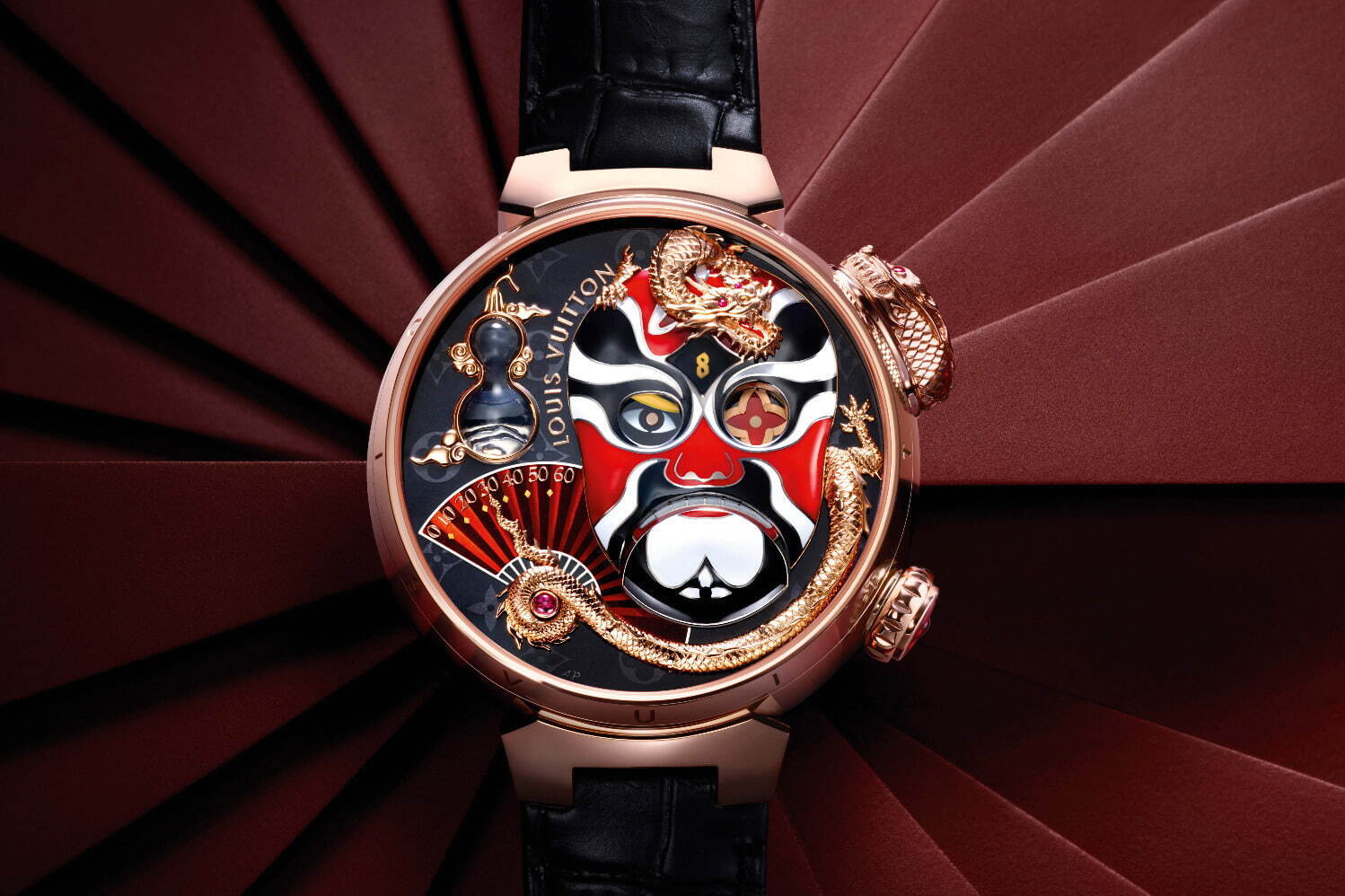 ルイ・ヴィトンから中国伝統芸能「変面」着想の腕時計、“動く龍が時を