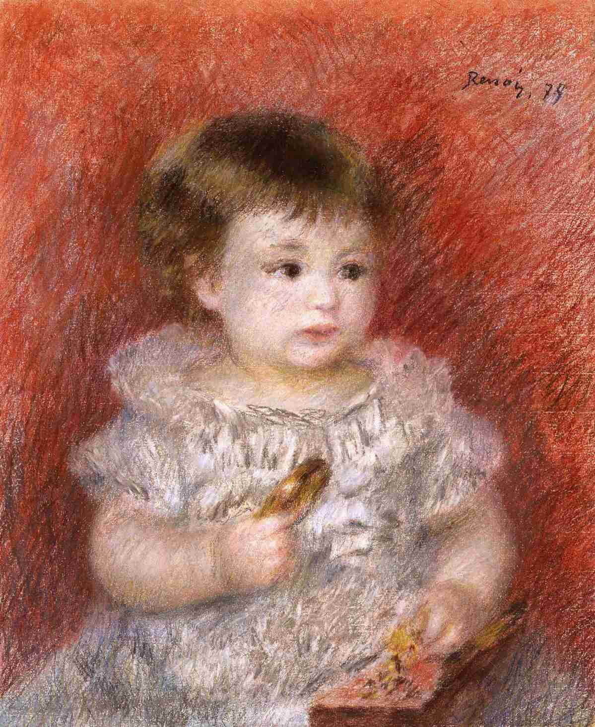 ピエール＝オーギュスト・ルノワール《リュシアン・ドーデの肖像》1879年
※2023年8月15日(火)より展示