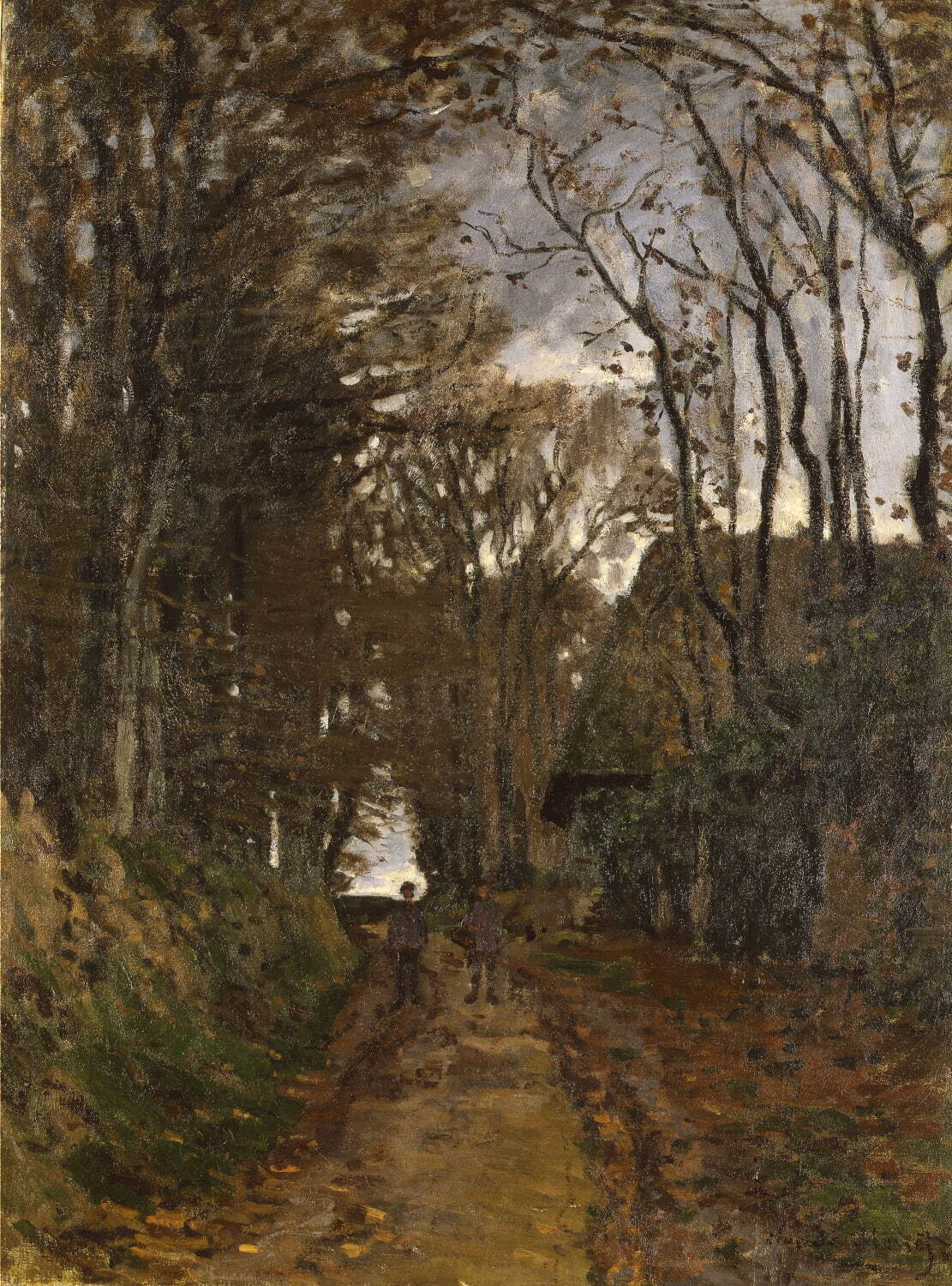 クロード・モネ《ノルマンディの田舎道》1868年