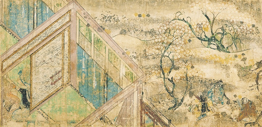 国宝 《寝覚物語絵巻》(部分)　平安時代・12世紀　奈良・大和文華館蔵
［11月7日(火)〜11月19日(日)展示］