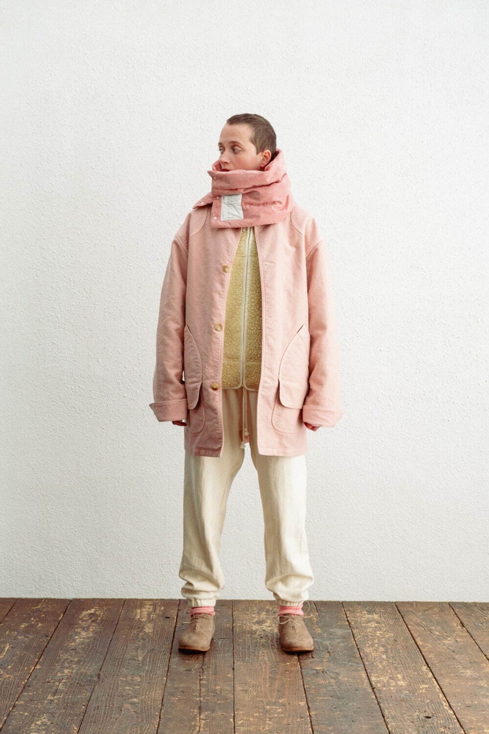 インアット 2023-24年秋冬｜male スタンド/ノーカラーコート