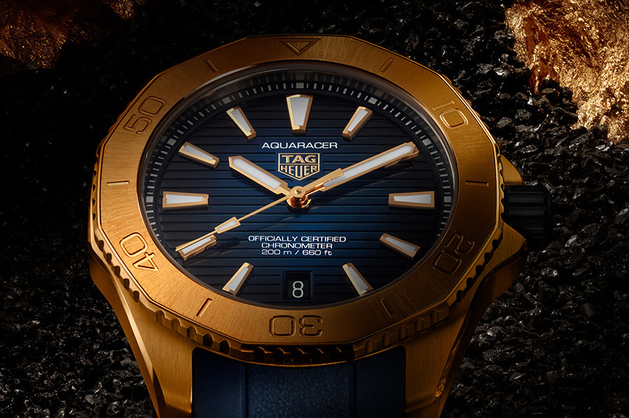 ダイバーズウォッチ｜タグ・ホイヤーの腕時計「アクアレーサー」初の“18Kゴールド製”&80時間のパワーリザーブ