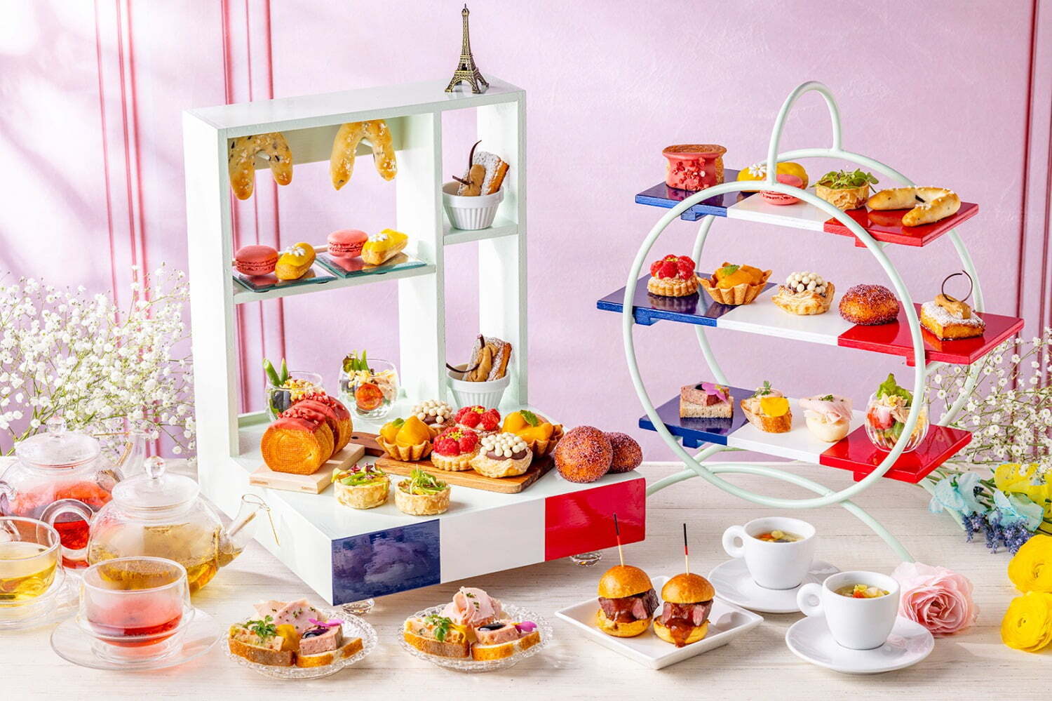 サラダ｜ヒルトン東京“パンが主役”のアフタヌーンティー、ザクとろ食感マンゴーデニッシュ＆塩トリュフパン