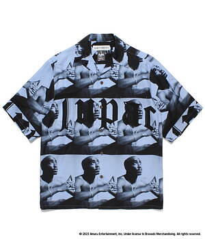 未使用ラストワコマリア　コラボアロハシャツL187 WACKO MARIA × FRAGMENT ワコマリア フラグメント 19SS ZEBRA