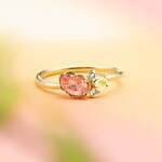 4℃“花や植物”モチーフの新作ジュエリー、春色カラーストーンを配したネックレス＆リング｜写真6