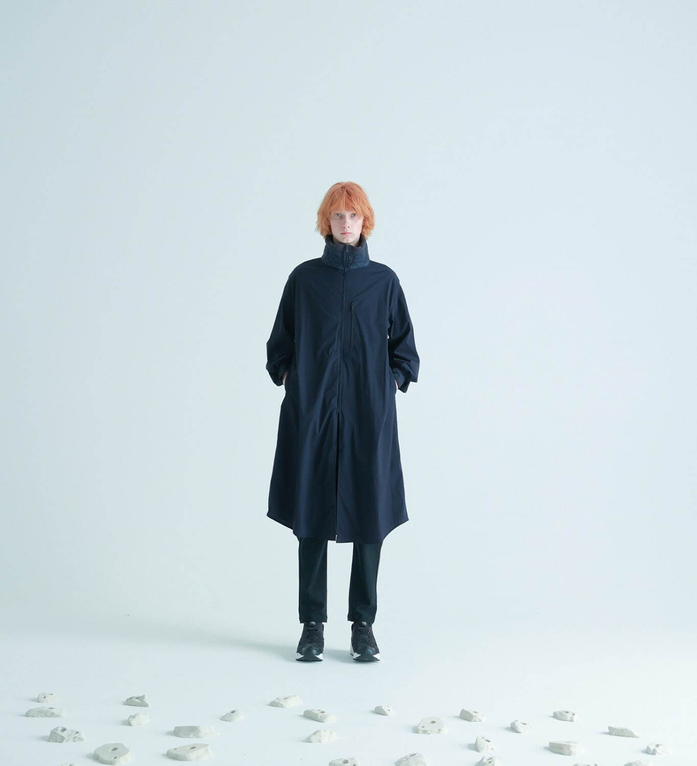 ネイバー 2023-24年秋冬｜male スタンド/ノーカラーコート