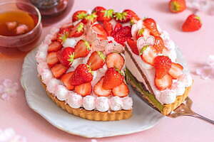 ラ・メゾン アンソレイユターブルの春限定タルト、“紅ほっぺ＆さくら”や日向夏を主役に