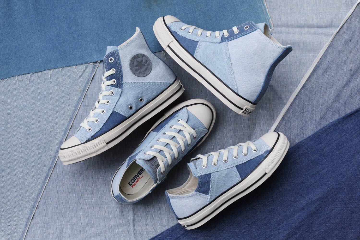 CONVERSE コンバース オールスター　デニム　ジップ　ハイカット