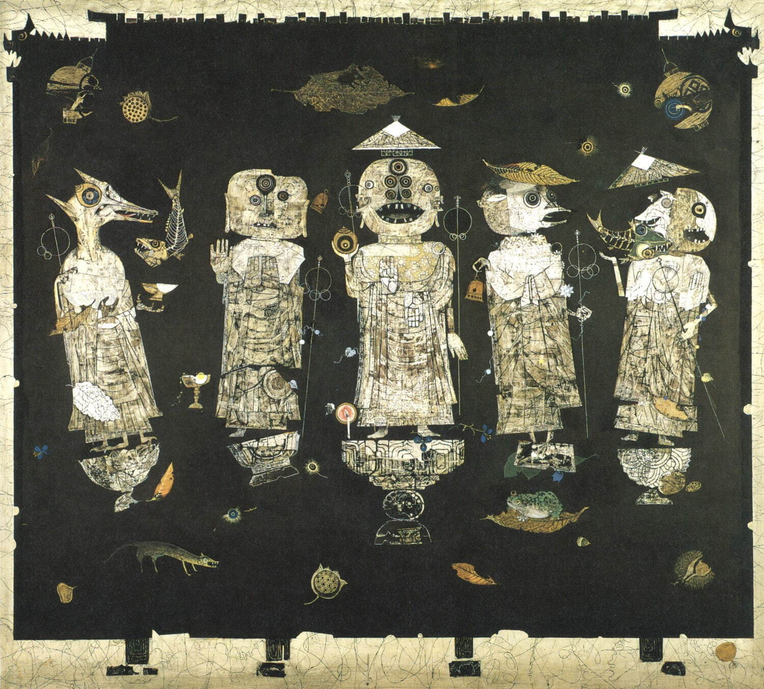 日本画家・橋本龍美の回顧展が新潟県立近代美術館で - 故郷の妖怪をユーモラスに描いた作品が一堂に｜写真1