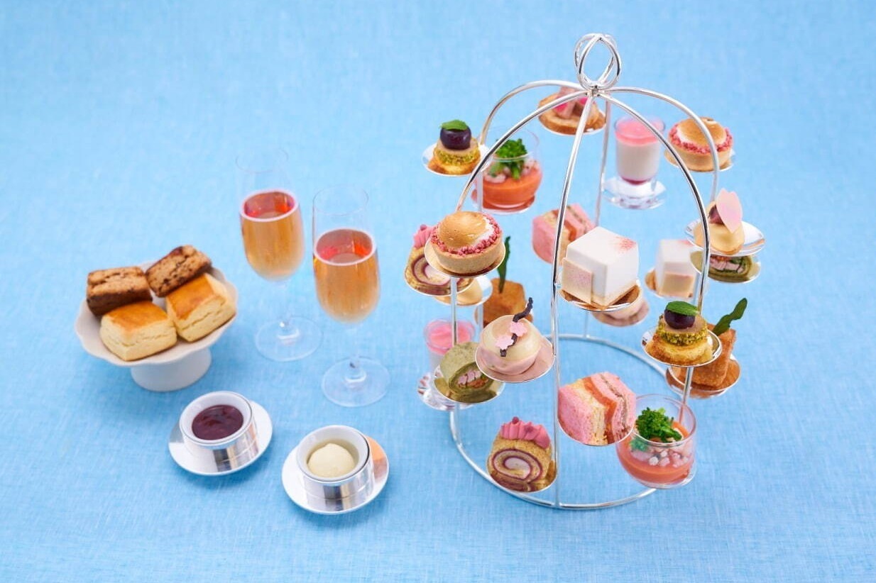 ザ・ペニンシュラ東京「桜アフタヌーンティー」春を彩るさくらチーズケーキ＆ムース