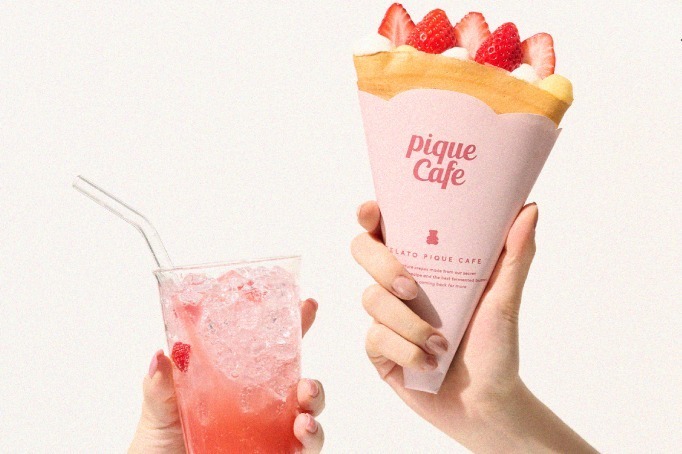 ジェラート ピケ カフェ新作“フレッシュ苺×ミルフィーユ”の春限定クレープ、爽やか苺ソーダも