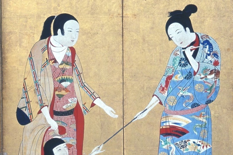 江戸時代｜展覧会「染織品と松浦屏風」大和文華館で - 東洋の染織品を紹介、国宝《婦女遊楽図屏風》も