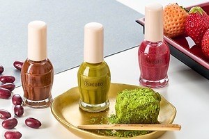 デュカート23年春ネイル、和菓子に着想？！“苺シロップや抹茶”イメージの和モダンカラー