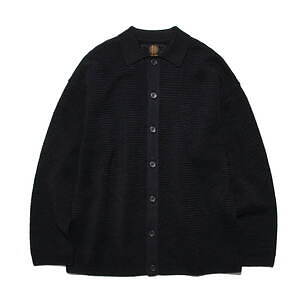バトナー“透け感”メッシュニットのカーディガン＆ポロシャツ