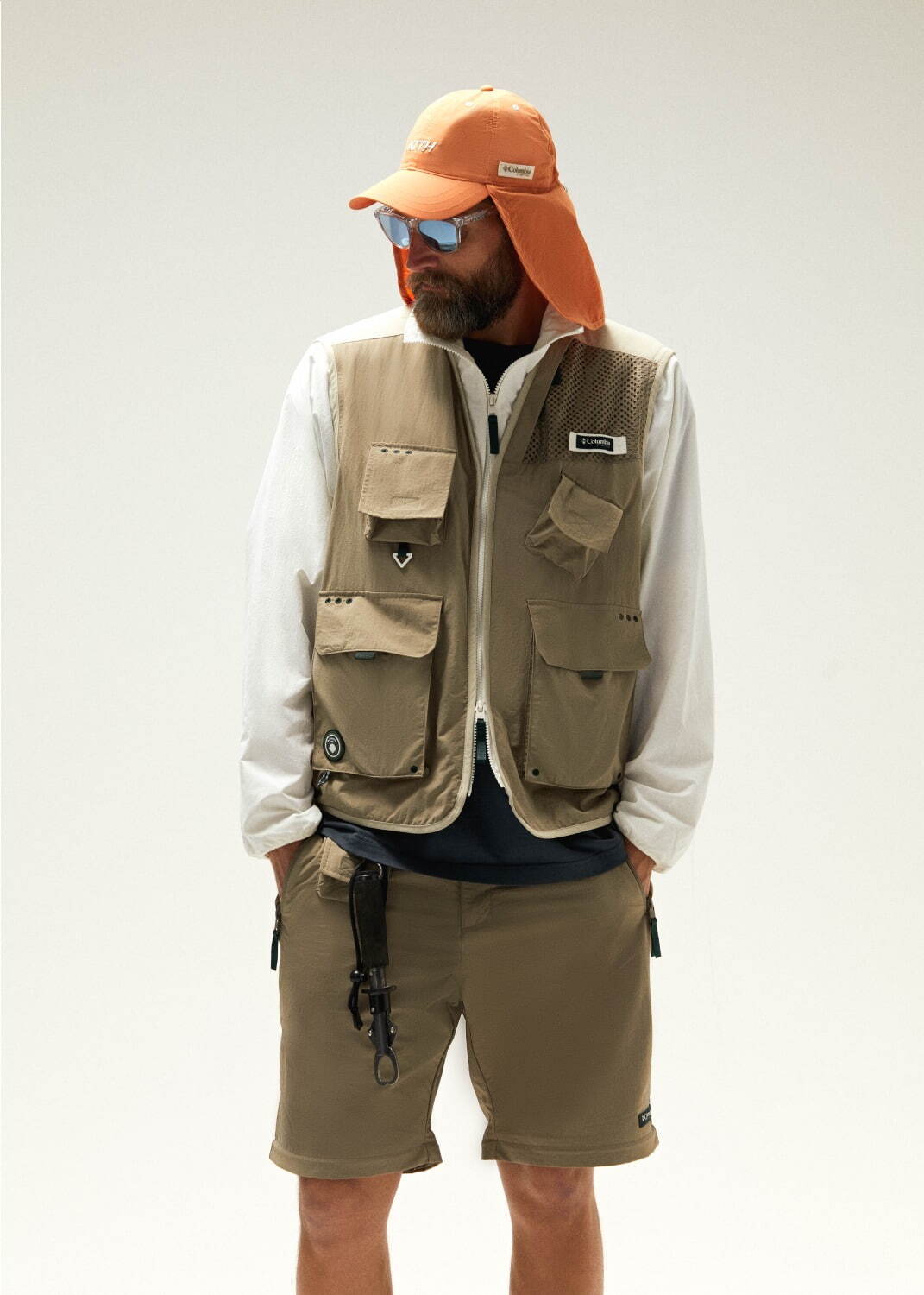 KITH×コロンビア PFG - メッシュ素材のベストや“夕暮れの湖”柄フリース、サンダルも｜写真19