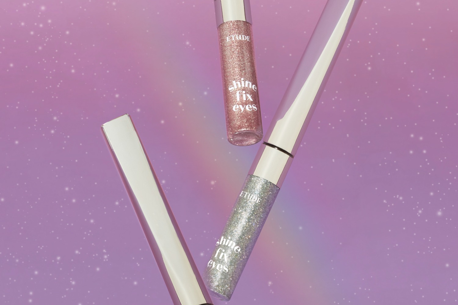 エチュード23年夏コスメ“宇宙の煌めき”アイグリッター、輝くホロパールでぷっくり涙袋に