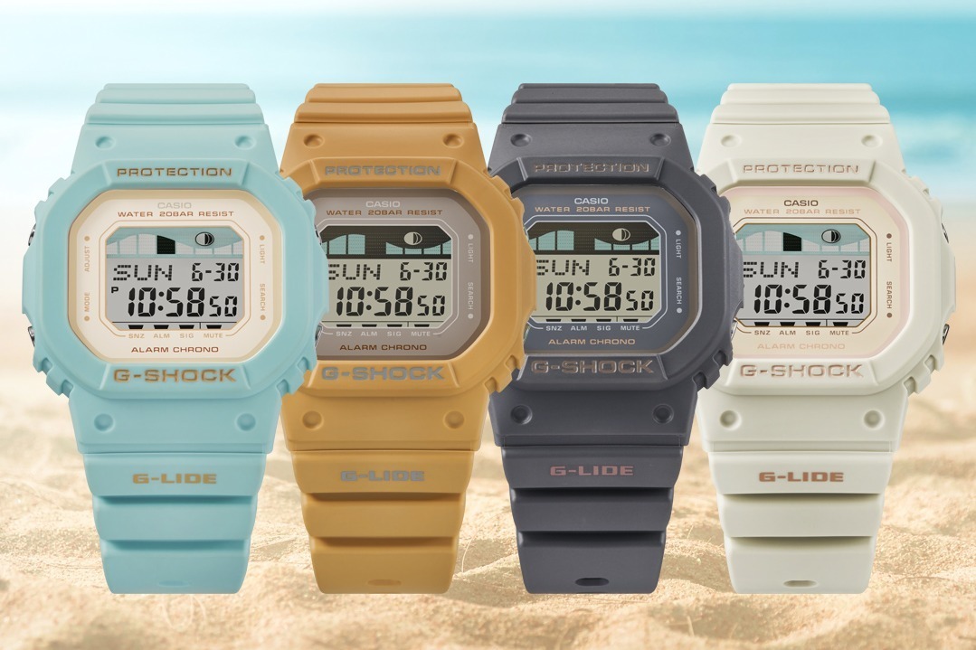ペールブルー｜G-SHOCK新作小型腕時計、ノスタルジックなカラーを纏ったスクエアウオッチ