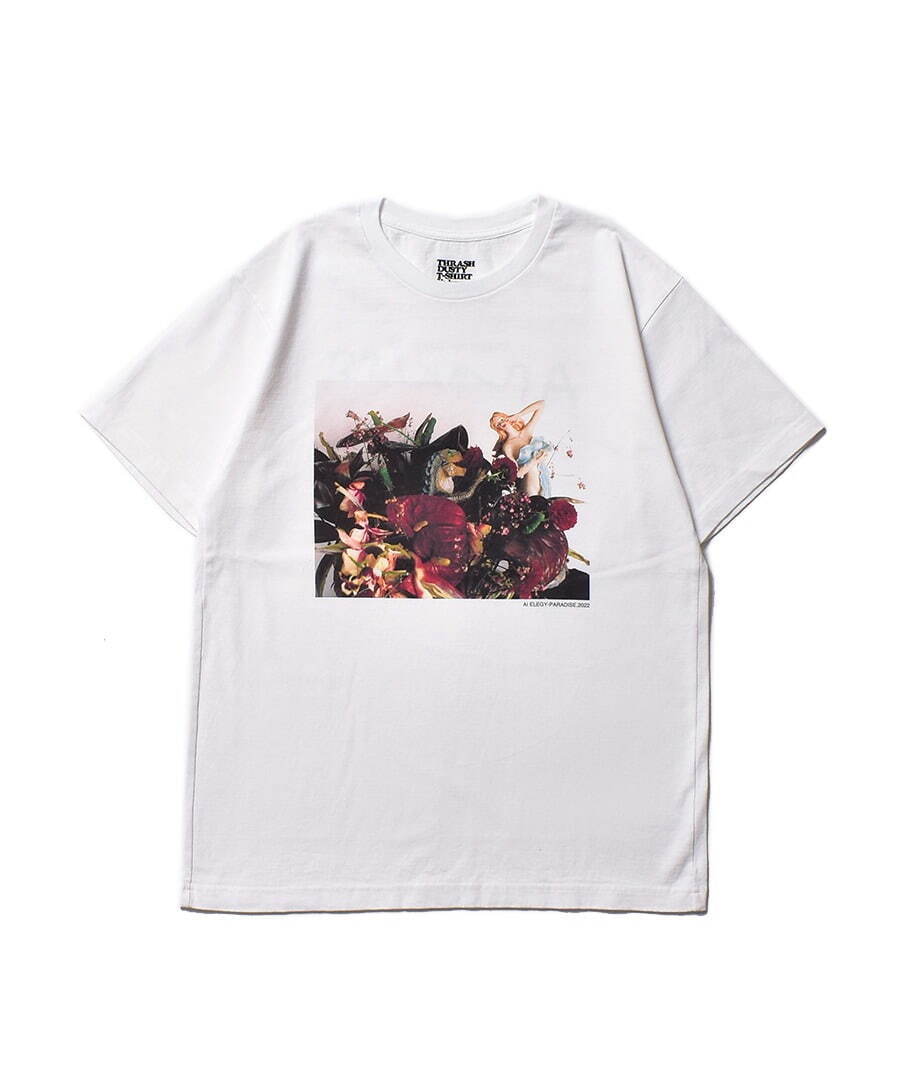 写真家・荒木経惟×スティーロのコラボTシャツ、花を映した3作品をプリント｜写真3