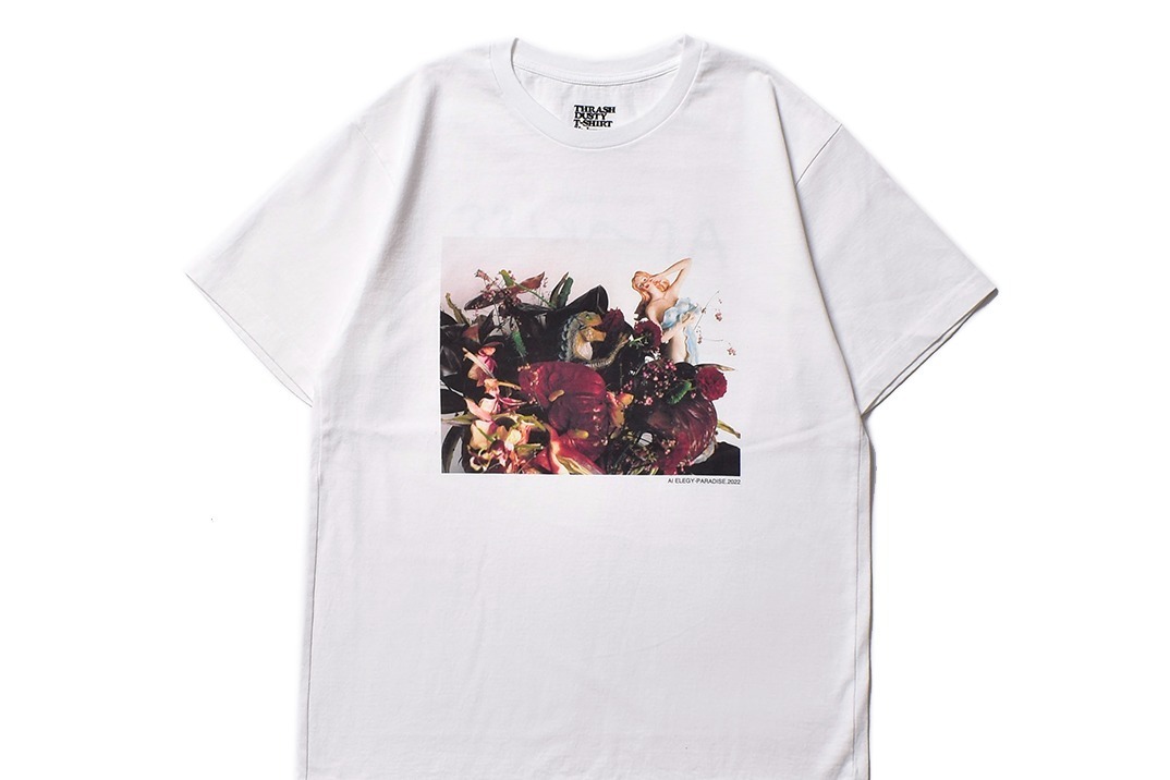 写真家・荒木経惟×スティーロのコラボTシャツ、花を映した3作品を 