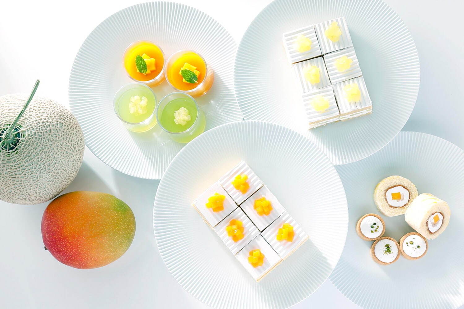 スイーツビュッフェ｜ホテルニューオータニ(東京)でマンゴー＆メロンスイーツビュッフェ、マスクメロンの贅沢ケーキも