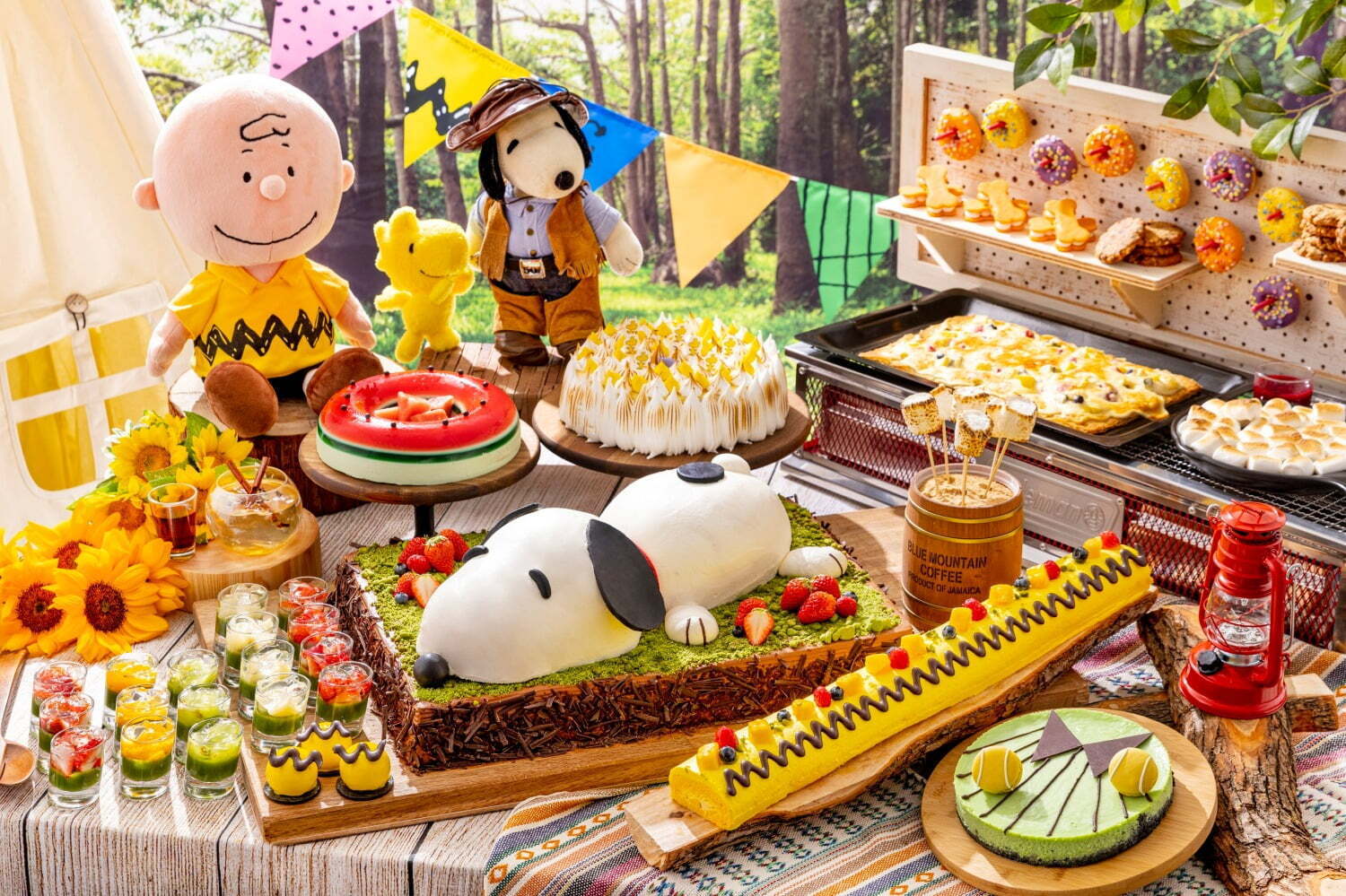 チャーリー・ブラウン｜ヒルトン名古屋「スヌーピー」スイーツビュッフェ＆アフタヌーンティー、キャンプ着想のスイーツ勢揃い