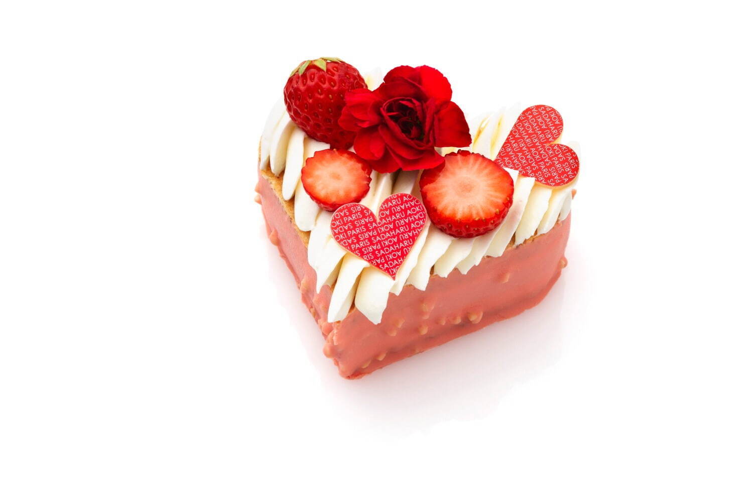 ＜パティスリー・サダハル・アオキ・パリ＞苺×ローズの“ハート型”母の日ケーキ