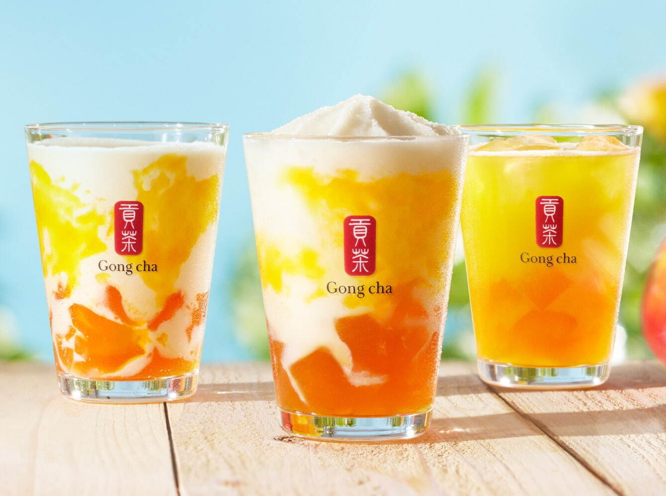 ゴンチャ(Gong cha) 甘夏マンゴー ミルクティー/フローズン｜写真1