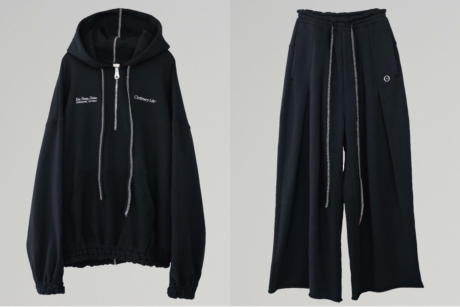 シンヤコヅカ“Eat, Sleep, Dress”刺繍のジップフーディー、渋谷パルコの期間限定ストアで