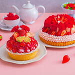 ラ・メゾン アンソレイユターブル母の日限定タルト、“カーネーション×苺”の真っ赤なブーケ風｜写真1