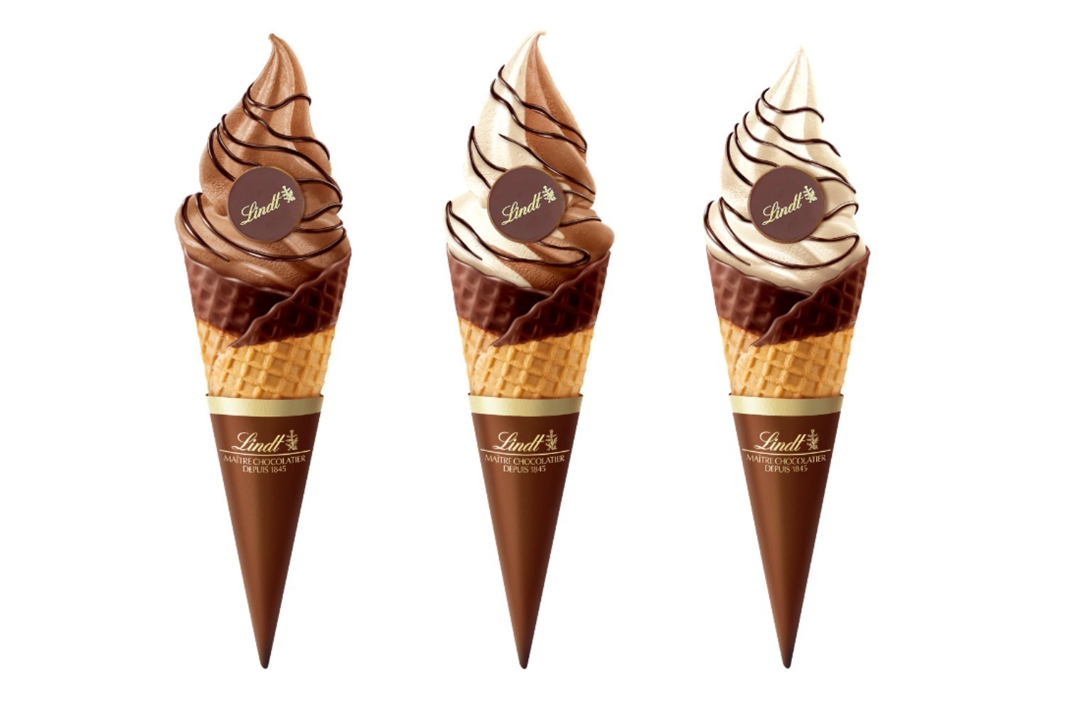 リンツ"チョコ尽くし”の新作ジェラート「クレマジェラータ」ミルクチョコ×ホワイトチョコなど