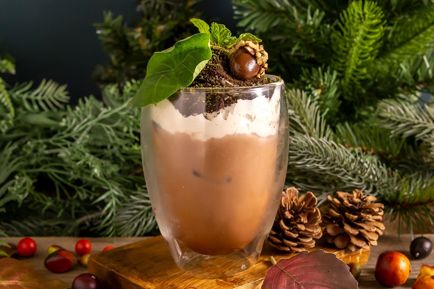 ジブリ｜「ジブリ」モチーフのドリンクが神戸市立博物館で、“木の実＆葉っぱの傘”付きココアなど