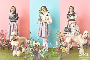 Q-pot. Dress新作「子犬のワルツ」着想ワンピース、“子犬のケーキ”柄フリルドレスやスカート