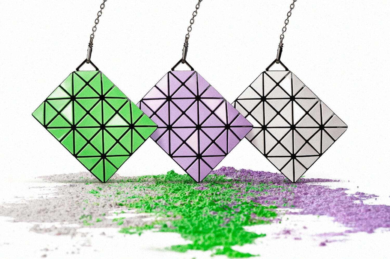 BAO BAO ISSEY MIYAKE"鳥の巣"着想バッグ＆レザー調ミニマルショルダーに新色